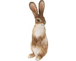 Home & Styling Decoratie paashaas / konijn - bruin - polystone - 26 cm - staand