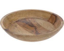 Home & Styling Decoratie/serveerschaal - donker mangohout - 30 x 7 cm