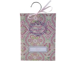 Home & Styling Geurzakjes Bloemen rozen geur - 1x - met ophanghaak - geurkaartjes/luchtverfrisser