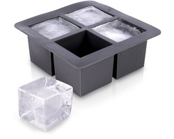 Home & Styling IJsblokjes maker 4 ijsblokken - Zwart