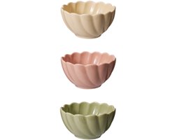 Home & Styling Kommen - Ø10x5cm - 350ml - Set van 3 stuks - Multi