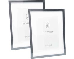 Home & Styling Kunststof fotolijsten - 2 st - geschikt voor een foto van 30 x40 cm