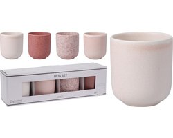 Home & Styling Mokken - Ø8x8cm - 250ml - Set van 4 stuks - Multi