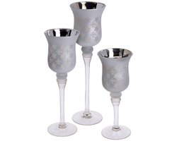 Home & Styling Set van 3 luxe kandelaren