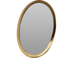 Home & Styling spiegel - ovaal - goud - moderne look - wandspiegel - 15 x 25 cm