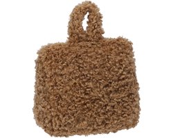 Home & Styling Teddy Deurstopper - 1 kg - taupe - stof - gewicht - 7 x 17 cm - deurstop