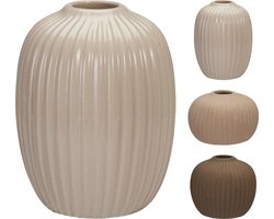 Home & Styling Vaas - Set van 3 stuks - Beige/Bruin