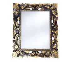 Home & Styling Wandspiegel Baroque - goud - mdf frame - brede lijst - 50 x 60 cm - Gang - Toilet - Kamer