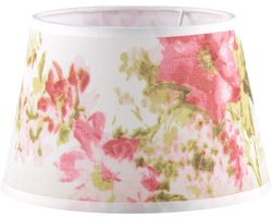 Home Sweet Home - bedrukte decoratie - Stoffen Lampenkap - Conisch - Beige - Minimalistische stijl - 20 x 15 x 13 cm - E27 fitting - voor tafellampen - voor woonkamer en slaapkamer