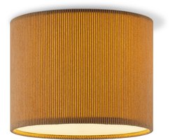 Home Sweet Home - Corduroy Plafondlamp - Cilinder - Brown - Scandinavische stijl - ø22 x 17 cm - E27 Fitting - Geschikt voor Woonkamers en