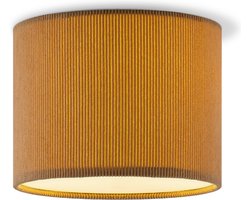 Home Sweet Home - Corduroy Plafondlamp - Cilinder - Karamel - Scandinavische stijl - ø22 x 17 cm - E27 Fitting - Geschikt voor Woonkamers en