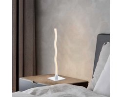 Home Sweet Home - Design tafellamp Led Base - Zilver - 10/10/38cm - bedlampje - LED geïntegreerd - gemaakt van Aluminium