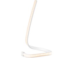 Home Sweet Home - Design tafellamp Led Swirl - Wit - 18/18/29,2cm - bedlampje - LED geïntegreerd - gemaakt van Aluminium