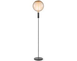 Home Sweet Home - Design vloerlamp Sola - staande lamp geschikt voor E27 LED lichtbron - Zwart - 25/25/130cm - geschikt voor woonkamer, slaapkamer