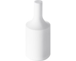 Home Sweet Home - E27 fItting decoratie huls - Wit - 4/4/9.5cm - Rond - decoratie voor E27 lamphouder gemaakt van rubber - geschikt voor E27 lichtbron - ENEC gekeurd - maak je eigen unieke lamp!