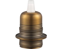 Home Sweet Home - E27 fItting - Messing - 4/4/8.5cm - Rond - voor E27 lamphouder gemaakt van metaal - geschikt voor E27 lichtbron - geschikt voor standaard E27 lampenkap - ENEC gekeurd - maak je eigen unieke lamp!