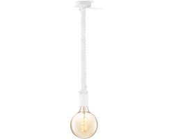Home Sweet Home hanglamp wit Leonardo Spiraal - hanglamp inclusief LED lamp G260 dubbele spiraal - dimbaar - pendel lengte 100 cm - inclusief E27 LED lamp - amber
