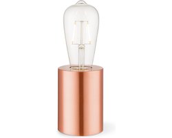 Home Sweet Home - Klassieke tafellamp Dry Rond - Koper - 7,5/7,5/10cm - bedlampje - geschikt voor E27 LED lichtbron - gemaakt van Metaal