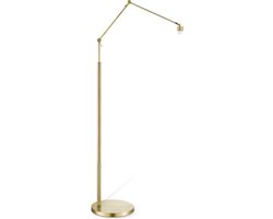 Home Sweet Home - Klassieke vloerlamp voet Shift voor lampenkap - Messing - 80/35/160 - gemaakt van Metaal - geschikt voor E27 LED lichtbron - voor