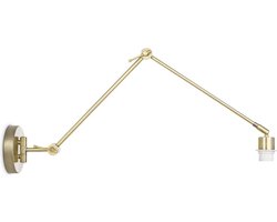 Home Sweet Home - Klassieke wandlamp Shift voor lampenkap - Messing - 70/70/32cm - met verstelbare arm van Metaal - geschikt voor E27 LED lichtbron - voor lampenkap met doorsnede max.20cm