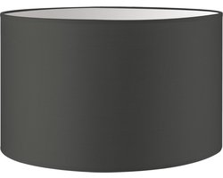 Home Sweet Home Lampenkap Bling cilinder - van stof - antraciet - Moderne stoffen Lampenkap - 35/35/21cm - E27 lamphouder - voor vloerlamp, tafellamp, wandlamp en hanglamp - RoHS getest