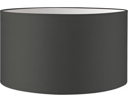 Home Sweet Home Lampenkap Bling cilinder - van stof - antraciet - Moderne stoffen Lampenkap - 40/40/22cm - E27 lamphouder - voor vloerlamp, tafellamp, wandlamp en hanglamp - RoHS getest