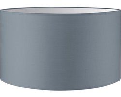 Home Sweet Home Lampenkap Bling cilinder - van stof - Grijs - Moderne stoffen Lampenkap - 40/40/22cm - E27 lamphouder - voor vloerlamp, tafellamp, wandlamp en hanglamp - RoHS getest