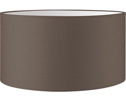 Home Sweet Home Lampenkap Bling cilinder - van stof - taupe - Moderne stoffen Lampenkap - 50/50/25cm - E27 lamphouder - voor hanglamp, en vloerlamp - RoHS getest