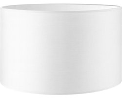 Home Sweet Home Lampenkap Bling cilinder - van stof - Wit - Moderne stoffen Lampenkap - 35/35/21cm - E27 lamphouder - voor vloerlamp, tafellamp, wandlamp en hanglamp - RoHS getest