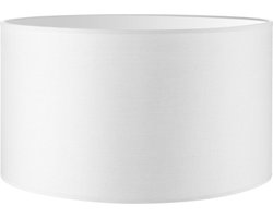 Home Sweet Home Lampenkap Bling cilinder - van stof - Wit - Moderne stoffen Lampenkap - 40/40/22cm - E27 lamphouder - voor vloerlamp, tafellamp, wandlamp en hanglamp - RoHS getest