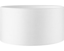 Home Sweet Home Lampenkap Bling cilinder - van stof - Wit - Moderne stoffen Lampenkap - 50/50/25cm - E27 lamphouder - voor hanglamp, en vloerlamp - RoHS getest