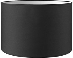 Home Sweet Home Lampenkap Bling cilinder - van stof - zwart - Moderne stoffen Lampenkap - 30/30/20cm - E27 lamphouder - voor tafellamp, vloerlamp en hanglamp - RoHS getest