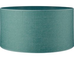 Home Sweet Home Lampenkap Canvas cilinder - van stof - turkoois - Moderne stoffen Lampenkap - 50/50/25cm - E27 lamphouder - voor hanglamp, en vloerlamp - RoHS getest