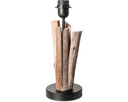 Home Sweet Home - Landelijke tafellamp voet Bindy voor lampenkap - 15/15/33cm - gemaakt van Hout - geschikt voor E27 LED lichtbron - voor lampenkap met doorsnede max.35cm