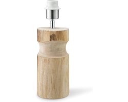 Home Sweet Home - Landelijke tafellamp voet Bodo voor lampenkap - 10.5/10.5/33cm - gemaakt van Hout - geschikt voor E27 LED lichtbron - voor lampenkap met doorsnede max.35cm