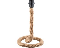 Home Sweet Home - Landelijke tafellamp voet Leonardo voor lampenkap - 20/20/36cm - gemaakt van touw - geschikt voor E27 LED lichtbron - voor