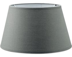 Home Sweet Home - Minimalistische stijl - Stoffen Lampenkap - Conisch - Drak Grey - 25 x 18 x 14 cm - E27 fitting - Ontworpen voor tafellampen - Ontworpen voor woon- en slaapkamers