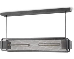 Home Sweet Home - Moderne Hanglamp Weave - 3 lichts hanglamp gemaakt van Metaal - Zwart - 80/12/150cm - Pendellamp geschikt voor woonkamer, slaapkamer en keuken- geschikt voor E27 LED lichtbron