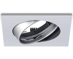 Home Sweet Home - Moderne Inbouwspot Astro - Zilver - 8/8/2,6cm - Vierkant - draaibaar en kantelbaar - Plafondspot gemaakt van metaal - geschikt voor GU10 lichtbron - Niet met lichtbron en GU10 Lampkop connector
