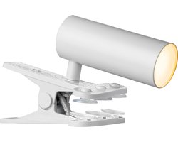 Home Sweet Home - Moderne Klem Lamp Led Clips - flexibel LED Leeslamp met schakelaar - Wit - 7,5/11,5/16cm - 5W 3000K 420lm - geschikt voor thuiskantoor, thuiswerkplek en werkruimte thuis - integreert LED