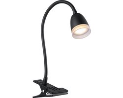 Home Sweet Home - Moderne Klem Lamp Led Clips - flexibel LED Leeslamp met schakelaar - Zwart - 10/10/40cm - 2W 3000K 325lm - geschikt voor thuiskantoor, thuiswerkplek en werkruimte thuis - integreert LED