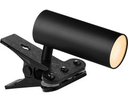 Home Sweet Home - Moderne Klemlamp flexibel LED Leeslamp - Zwart - 7,5/11,5/16cm - geschikt voor thuiskantoor en slaapkamer