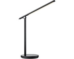 Home Sweet Home - Moderne Led Bureaulamp Dox - verstelbare LED Leeslamp met schakelaar - Zwart - 40/40/40cm - 5W CCT 750lm - geschikt voor thuiskantoor, thuiswerkplek en werkruimte thuis - integreert LED