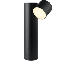 Home Sweet Home - Moderne Led Bureaulamp Lar - Zwart - 32/8/8cm - geschikt voor thuiskantoor, thuiswerkplek en werkruimte thuis - integreert LED - verstelbare LED Leeslamp met schakelaar