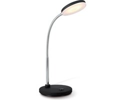 Home Sweet Home - Moderne Led Bureaulamp poly - verstelbare LED Leeslamp met schakelaar - Zwart - 30/30/35cm - 5W 3000K 480lm - geschikt voor thuiskantoor, thuiswerkplek en werkruimte thuis - integreert LED