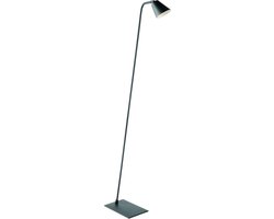 Home Sweet Home - Moderne leeslamp Detroit - vloerlamp geschikt voor GU10 LED lichtbron - Zwart - 18/26/154cm - geschikt voor woonkamer, slaapkamer en thuiskantoor - met voetschakelaar