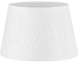 Home Sweet Home - Moderne stijl - Papieren Lampenkap - Conisch - White - 20 x 15 x 13 cm - E27 fitting - Ontworpen voor tafellampen - Ontworpen