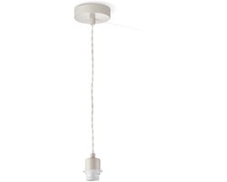 Home Sweet Home - Moderne verlichtingspendel Armis voor lampenkap - Beige - 10/10/89cm - hanglamp gemaakt van Metaal - geschikt voor E27 LED