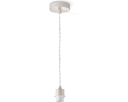 Home Sweet Home - Moderne verlichtingspendel Armis voor lampenkap - Beige - 10/10/89cm - hanglamp gemaakt van Metaal - geschikt voor E27 LED lichtbron - voor lampenkap met doorsnede max.55cm
