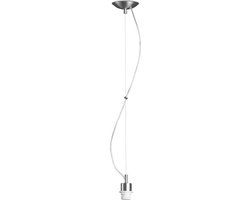 Home Sweet Home - Moderne verlichtingspendel Basic Deluxe voor lampenkap - Geborsteld staal - 11/11/100cm - hanglamp gemaakt van Metaal - geschikt